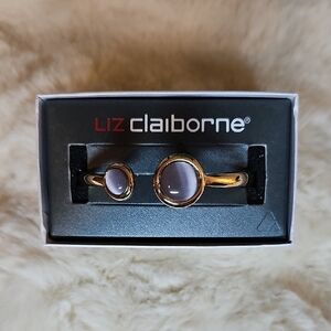 Liz Claiborne Gold and Gray Women's Accessory Set